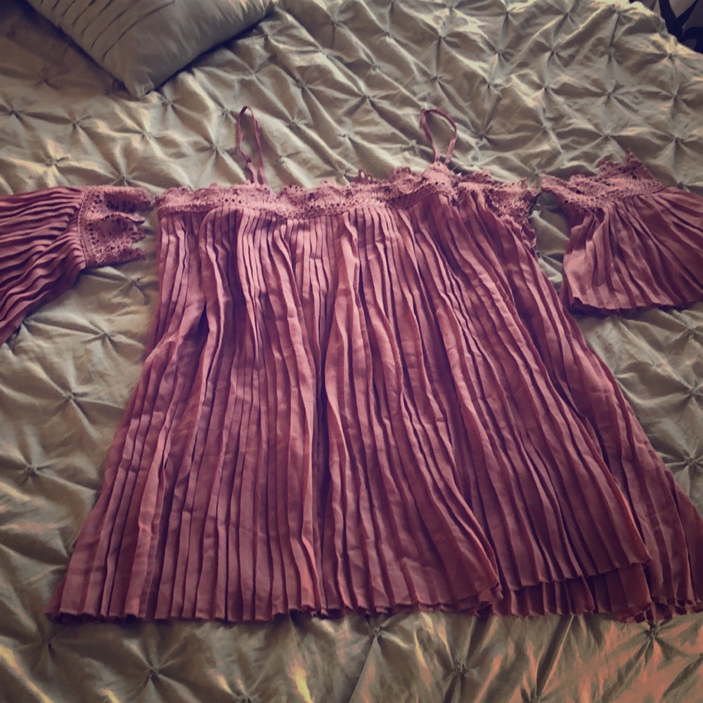 Purple off the shoulder blouse!!